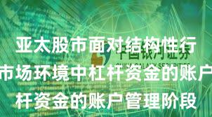 亚太股市面对结构性行情阶段的市场环境中杠杆资金的账户管理阶段