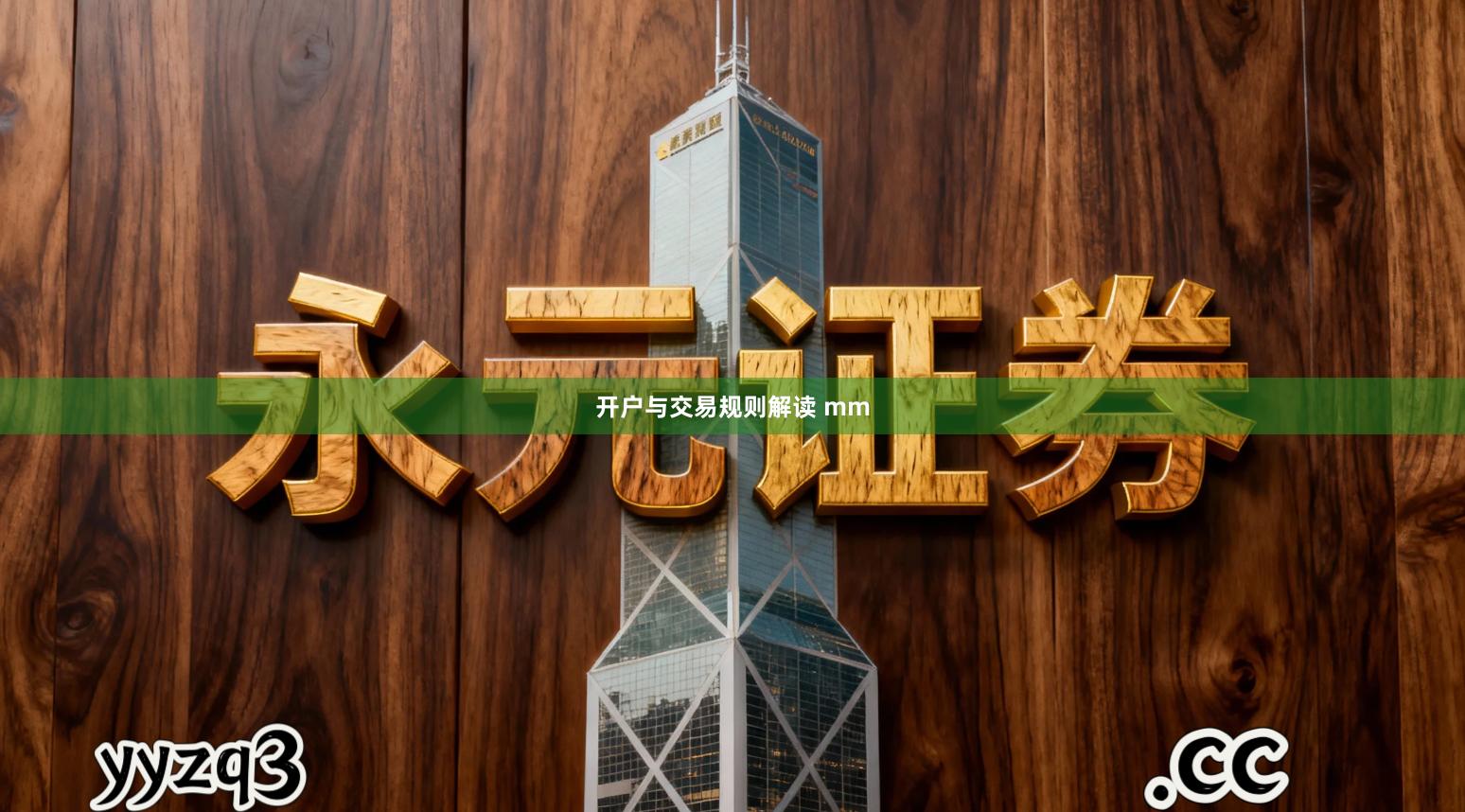 开户与交易规则解读 mm